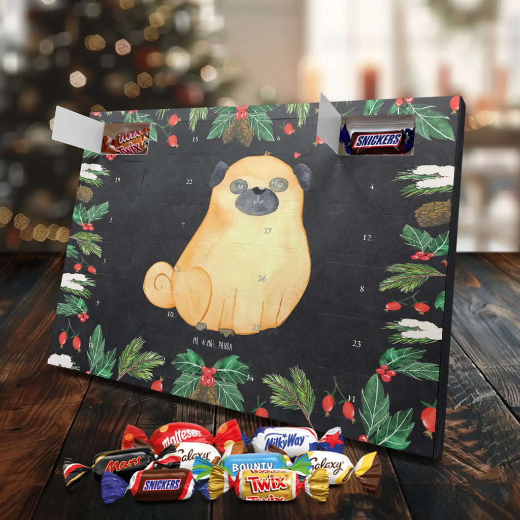 Chocolate advent calendar Pug mutt, dog sayings, love dogs, dog mama, funny gifts for dog owners, woof, what do you give a dog lover, dog breed, Christmas gifts for dogs, gifts for dogs, bag with dog print, love for dogs, hound, dog decorative items, Pug, dog love