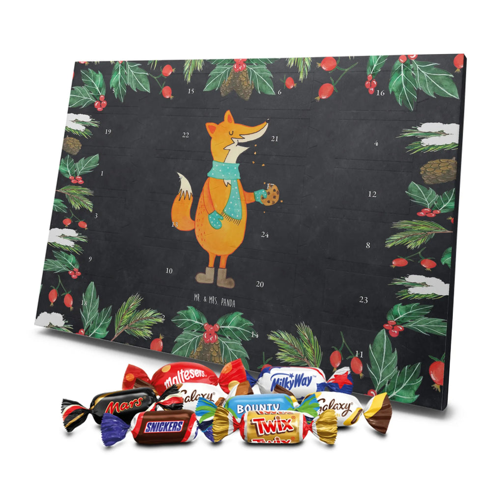 Chocolate advent calendar Fox biscuit forest wildlife, clever as a fox, foxes, animal lover, baking saying, cookies, christmas present, kitchen decoration, christmas time
