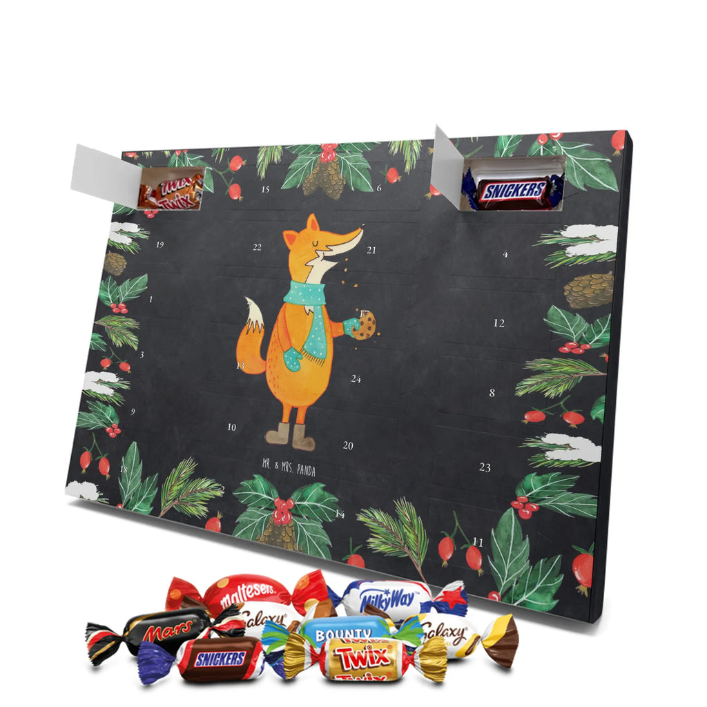Chocolate advent calendar Fox biscuit forest wildlife, clever as a fox, foxes, animal lover, baking saying, cookies, christmas present, kitchen decoration, christmas time