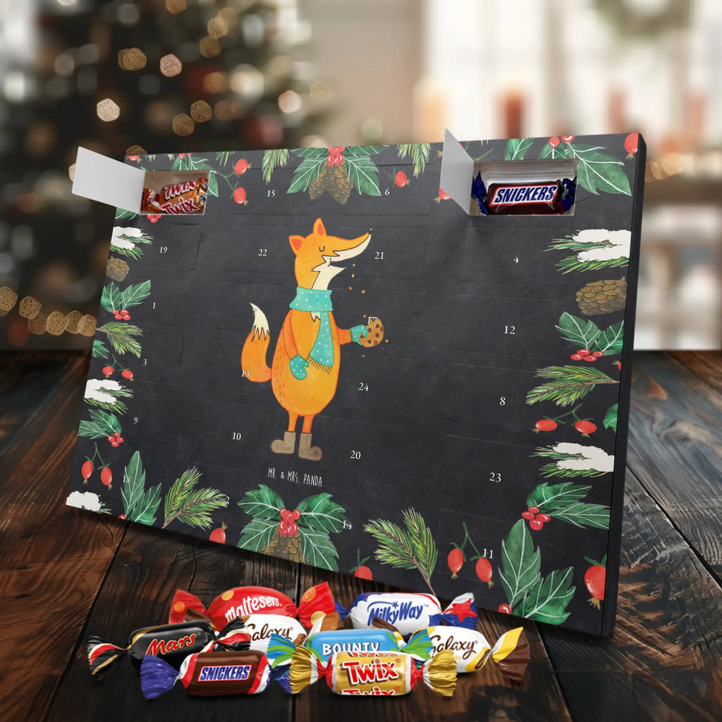 Chocolate advent calendar Fox biscuit forest wildlife, clever as a fox, foxes, animal lover, baking saying, cookies, christmas present, kitchen decoration, christmas time