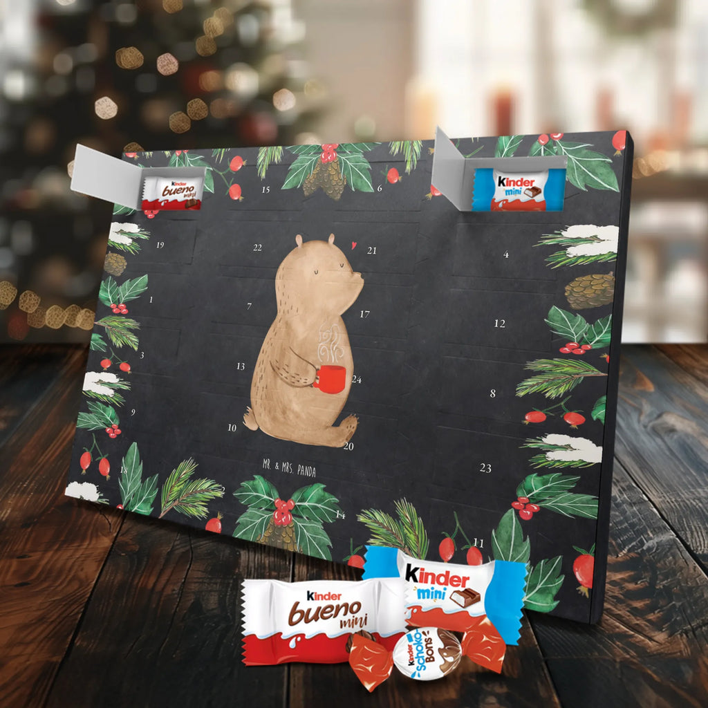 Chocolate advent calendar bear Coffee cuddly toy, teddy bear, morning routine, save the world, bears, good morning, conquer the world