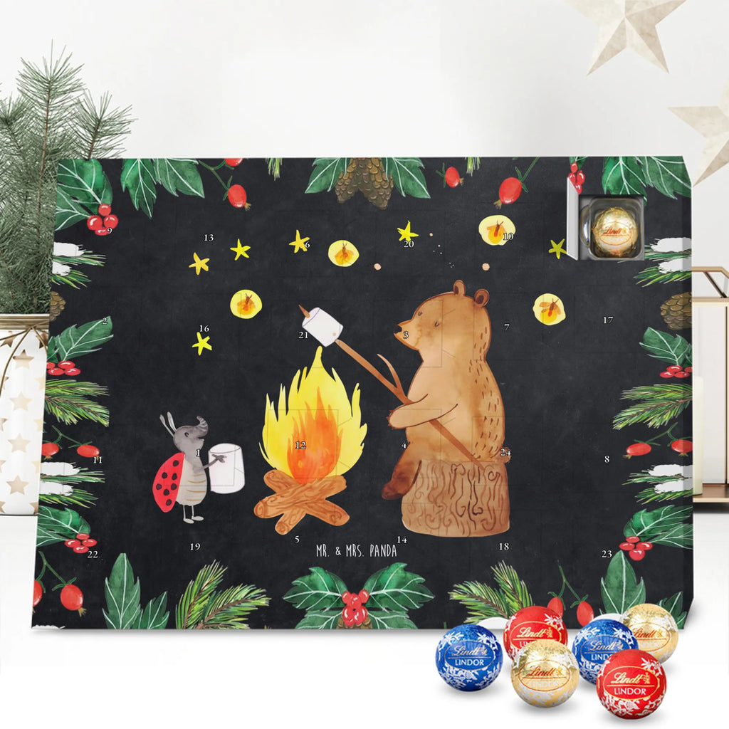 Chocolate advent calendar Bear & Ladybird campfire cuddly toy, teddy bear, Campfire