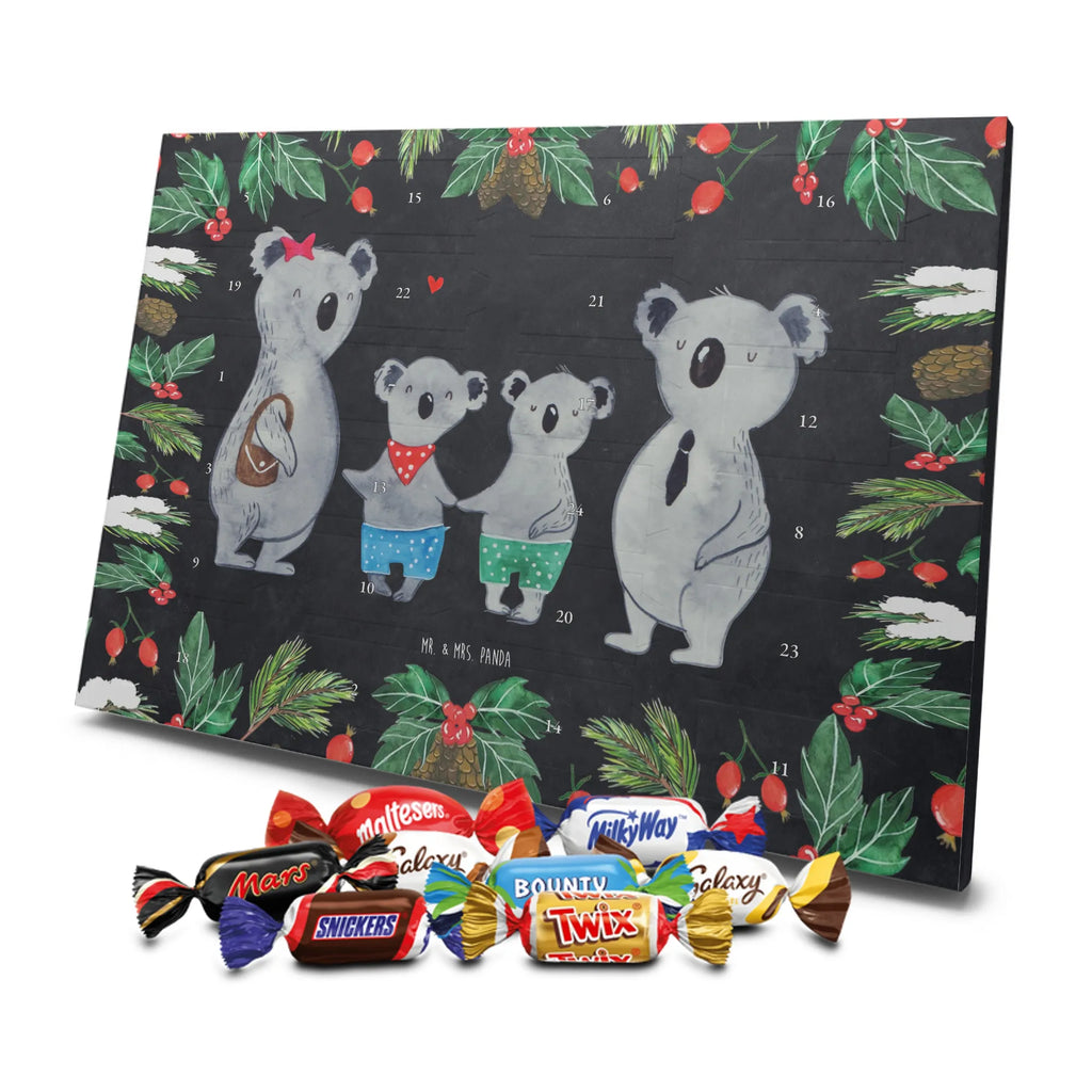 Chocolate advent calendar Koala family with two kids Father's Day, Mother's Day, family life, best family, koala bear, koala family, family time, favourite family