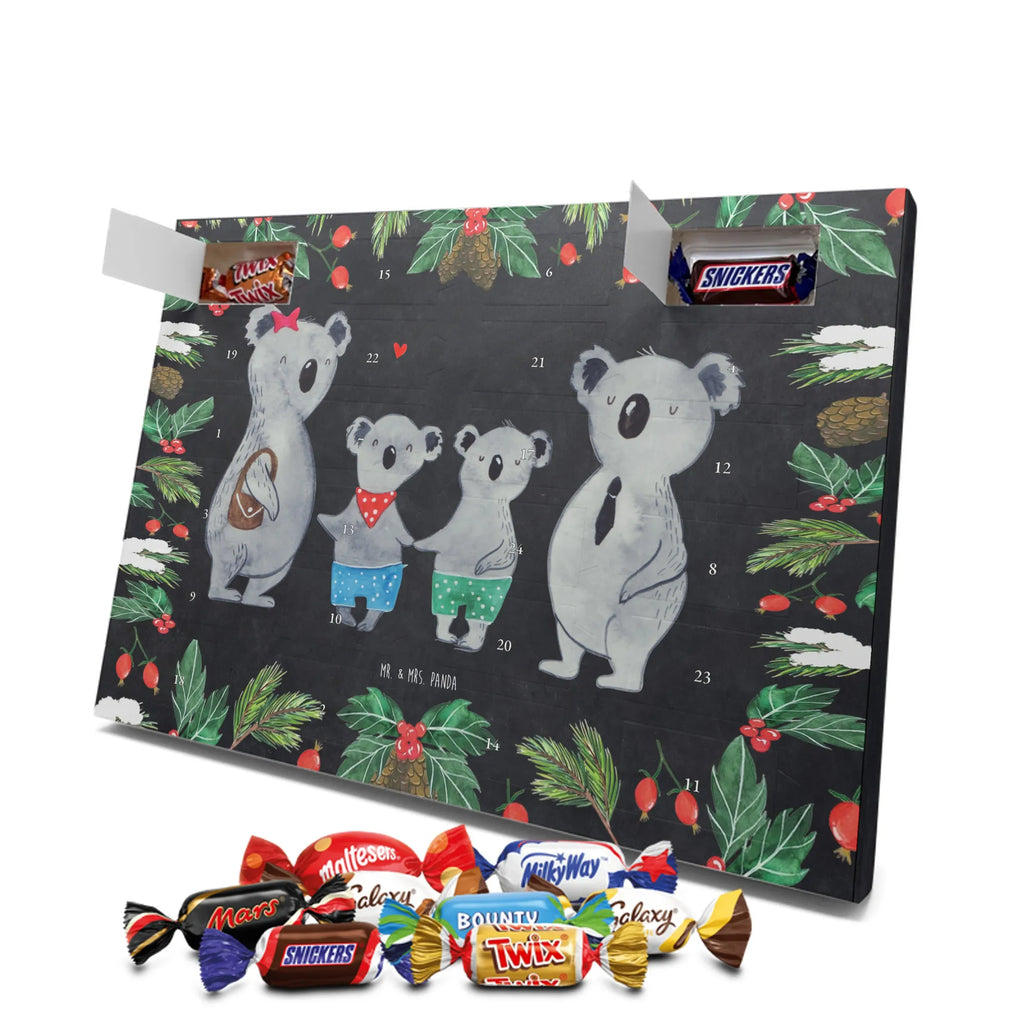 Chocolate advent calendar Koala family with two kids Father's Day, Mother's Day, family life, best family, koala bear, koala family, family time, favourite family
