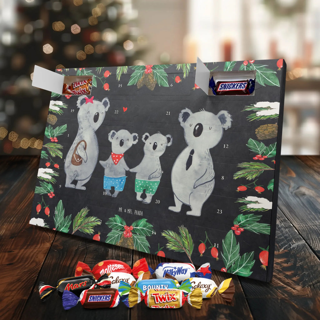 Chocolate advent calendar Koala family with two kids Father's Day, Mother's Day, family life, best family, koala bear, koala family, family time, favourite family