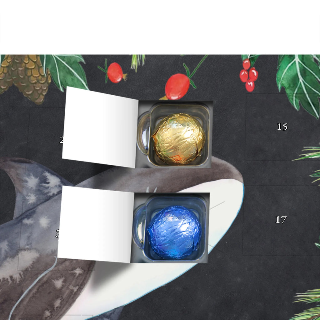 Chocolate advent calendar Orca manatee, vacation, aquatic animals, deep sea, underwater animals, seafood fans, underwater world, seafood posters, seafood decoration, whale, reef, water world, lobster, sea urchin, gift ideas, shrimp, narwhal, corals, gifts for seafood lovers, platypus, crocodile, shells, Seafood, ocean, self-love, new start, work, killer whale, opportunities