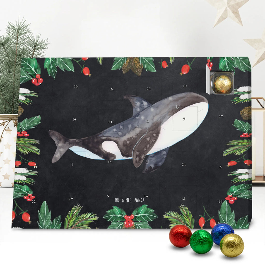 Chocolate advent calendar Orca manatee, vacation, aquatic animals, deep sea, underwater animals, seafood fans, underwater world, seafood posters, seafood decoration, whale, reef, water world, lobster, sea urchin, gift ideas, shrimp, narwhal, corals, gifts for seafood lovers, platypus, crocodile, shells, Seafood, ocean, self-love, new start, work, killer whale, opportunities