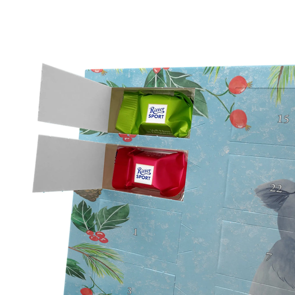 Chocolate advent calendar koala gift ideas, gifts, small animals, good mood, cute, funny sayings, cute animal motives, hand drawn, special gifts, card, animal lover, dream, bedroom, dreamland, sleeping, koala bear