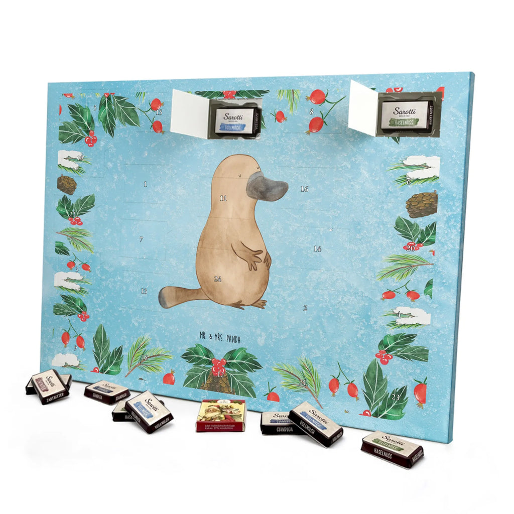 Chocolate advent calendar platypus courage manatee, vacation, aquatic animals, deep sea, underwater animals, seafood fans, underwater world, seafood posters, seafood decoration, whale, reef, water world, lobster, sea urchin, gift ideas, shrimp, narwhal, corals, gifts for seafood lovers, platypus, crocodile, shells, Seafood, ocean, work, Platypus, brave, new beginning, world trip, wisdom, courage, new start