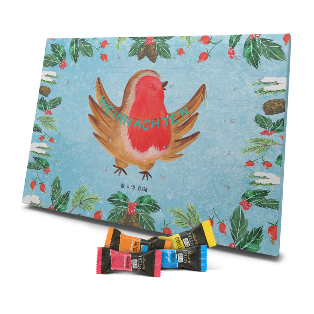 Chocolate advent calendar robin Christmas Christmas time, snow, Christmas greeting, Christmas motif, Merry Christmas, Christmas Eve, bird