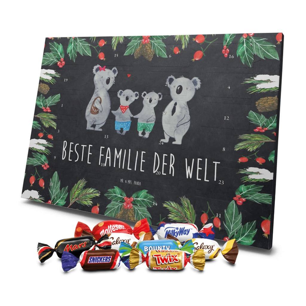 Chocolate advent calendar Koala family with two kids Father's Day, Mother's Day, family life, best family, koala bear, koala family, family time, favourite family