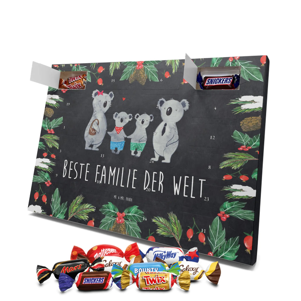 Chocolate advent calendar Koala family with two kids Father's Day, Mother's Day, family life, best family, koala bear, koala family, family time, favourite family