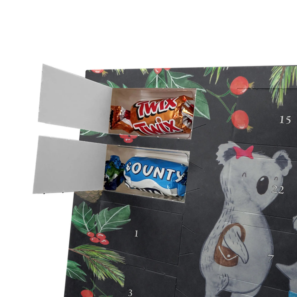 Chocolate advent calendar Koala family with two kids Father's Day, Mother's Day, family life, best family, koala bear, koala family, family time, favourite family