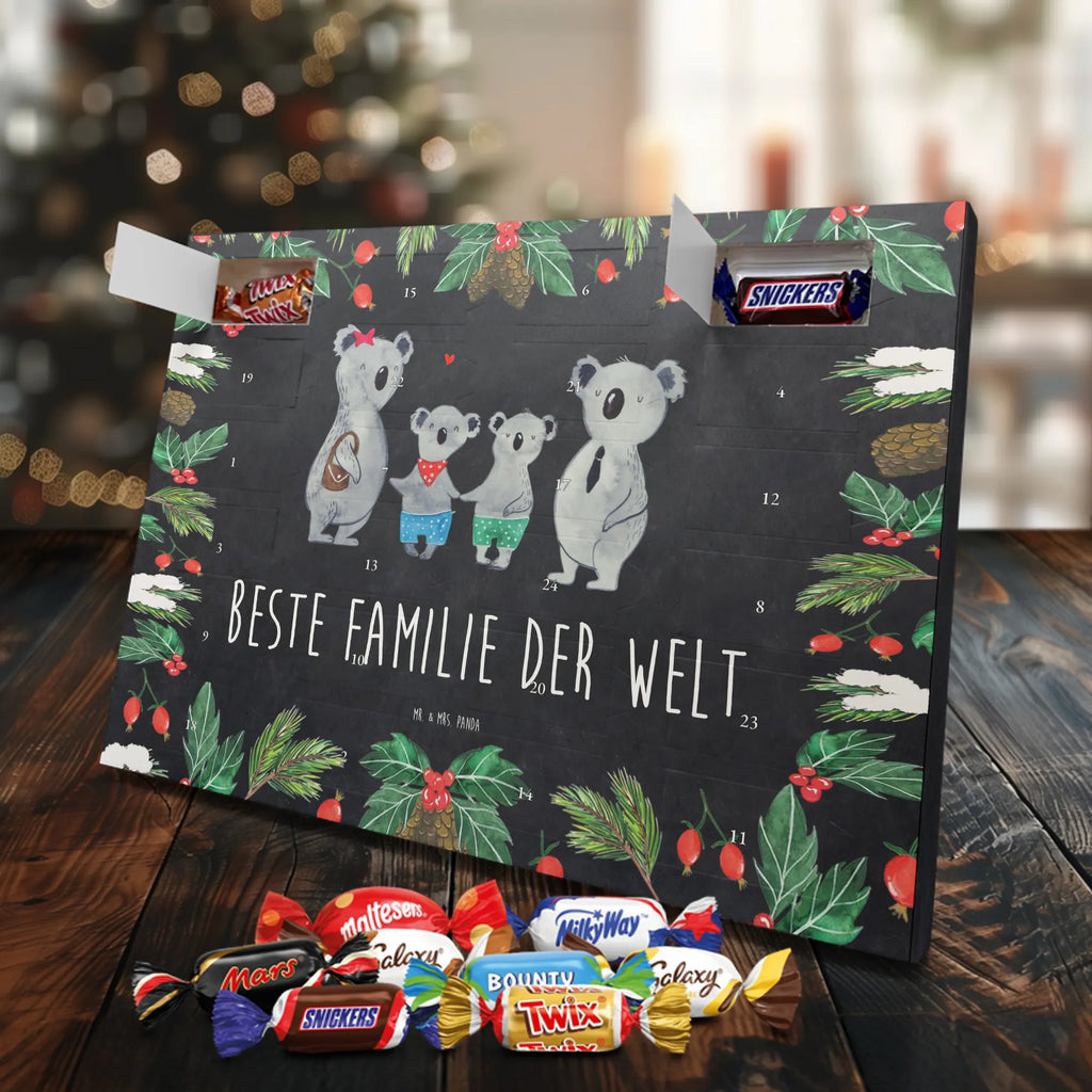 Chocolate advent calendar Koala family with two kids Father's Day, Mother's Day, family life, best family, koala bear, koala family, family time, favourite family
