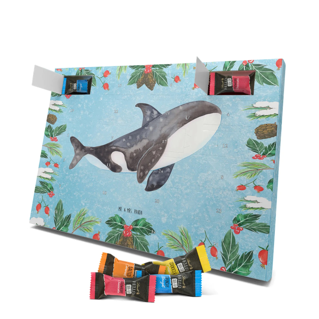 Chocolate advent calendar Orca manatee, vacation, aquatic animals, deep sea, underwater animals, seafood fans, underwater world, seafood posters, seafood decoration, whale, reef, water world, lobster, sea urchin, gift ideas, shrimp, narwhal, corals, gifts for seafood lovers, platypus, crocodile, shells, Seafood, ocean, self-love, new start, work, killer whale, opportunities