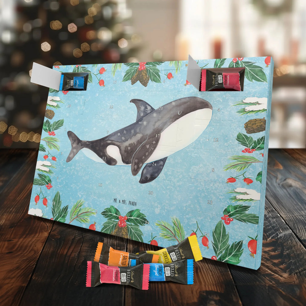 Chocolate advent calendar Orca manatee, vacation, aquatic animals, deep sea, underwater animals, seafood fans, underwater world, seafood posters, seafood decoration, whale, reef, water world, lobster, sea urchin, gift ideas, shrimp, narwhal, corals, gifts for seafood lovers, platypus, crocodile, shells, Seafood, ocean, self-love, new start, work, killer whale, opportunities