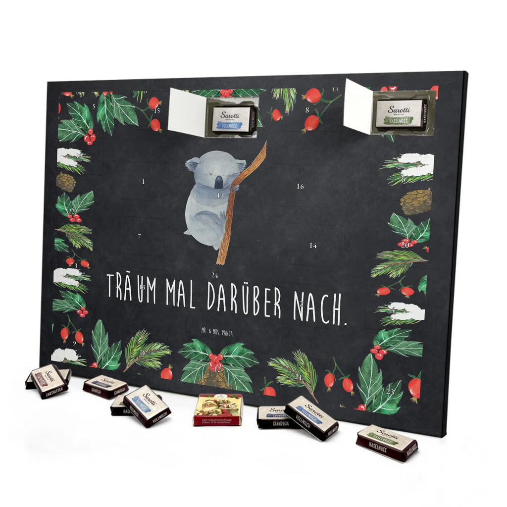 Chocolate advent calendar koala gift ideas, gifts, small animals, good mood, cute, funny sayings, cute animal motives, hand drawn, special gifts, card, animal lover, dream, bedroom, dreamland, sleeping, koala bear