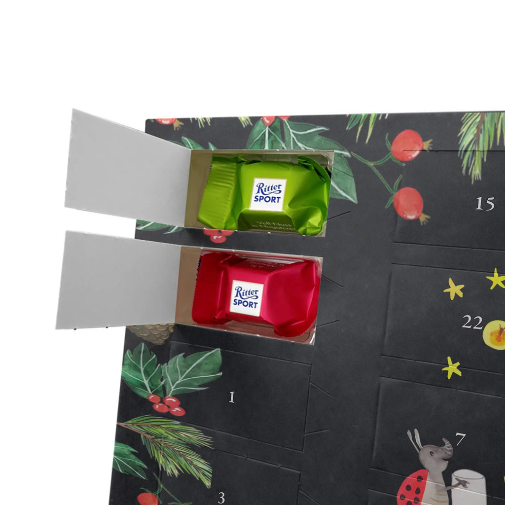 Chocolate advent calendar Bear & Ladybird campfire cuddly toy, teddy bear, Campfire