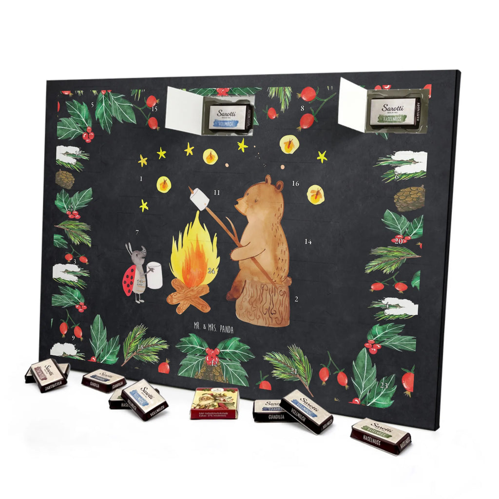 Chocolate advent calendar Bear & Ladybird campfire cuddly toy, teddy bear, Campfire