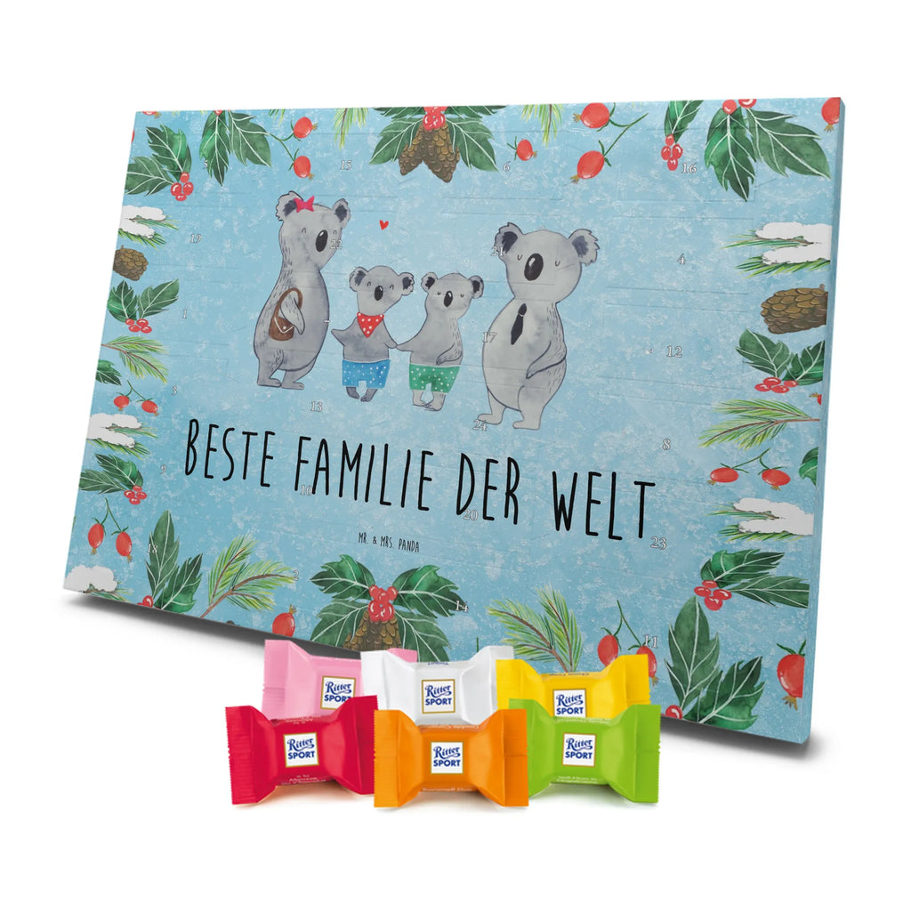 Chocolate advent calendar Koala family with two kids Father's Day, Mother's Day, family life, best family, koala bear, koala family, family time, favourite family