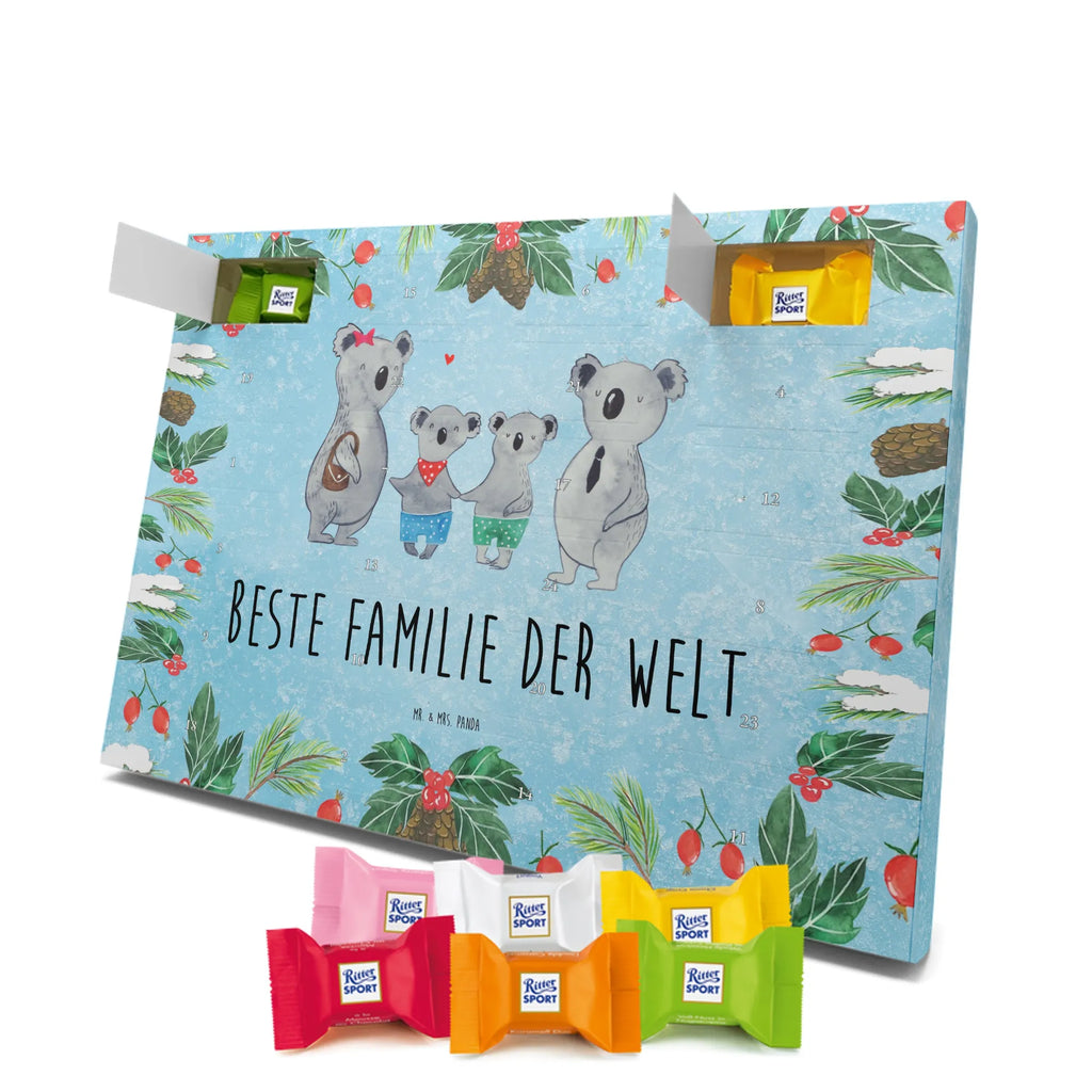 Chocolate advent calendar Koala family with two kids Father's Day, Mother's Day, family life, best family, koala bear, koala family, family time, favourite family