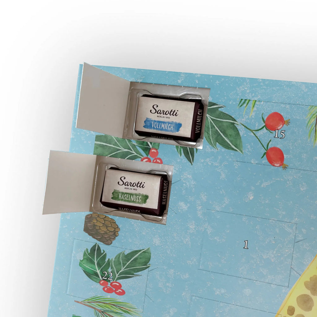 Chocolate advent calendar giraffe child Africa, favourite person, mother, daughter, son, mum, child