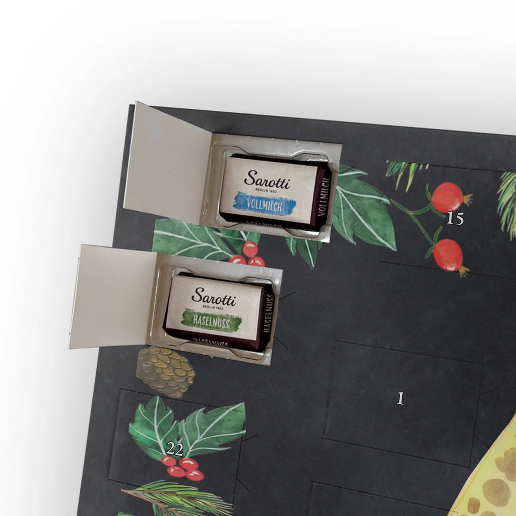 Chocolate advent calendar giraffe child Africa, favourite person, mother, daughter, son, mum, child