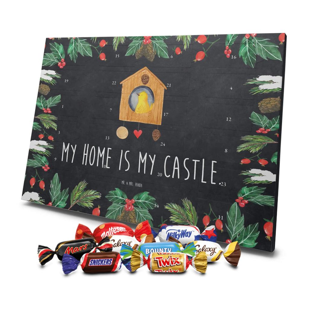 Chocolate advent calendar Bird House gift ideas, gifts, small animals, good mood, cute, funny sayings, cute animal motives, hand drawn, special gifts, card, animal lover, birds, Bird, apartment, our house, favorite place, birdhouse