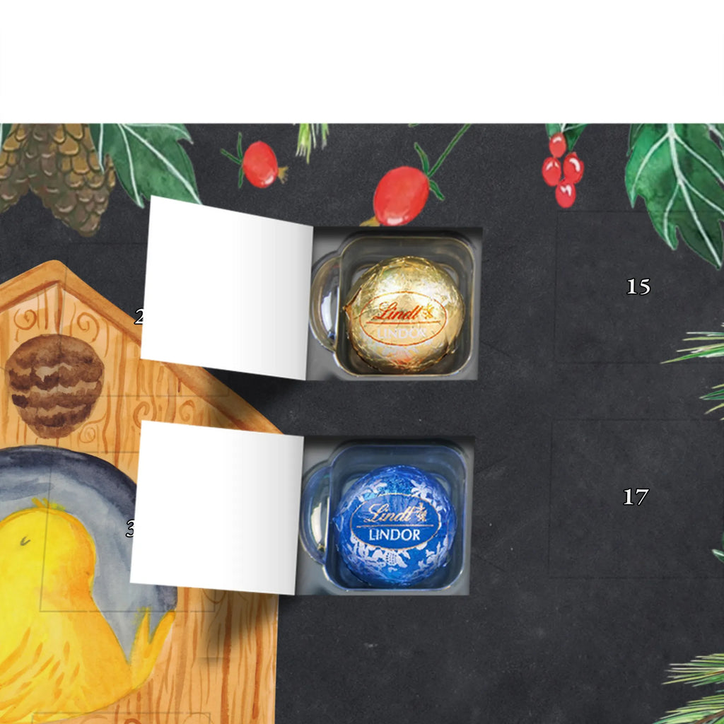 Chocolate advent calendar Bird House gift ideas, gifts, small animals, good mood, cute, funny sayings, cute animal motives, hand drawn, special gifts, card, animal lover, birds, Bird, apartment, our house, favorite place, birdhouse