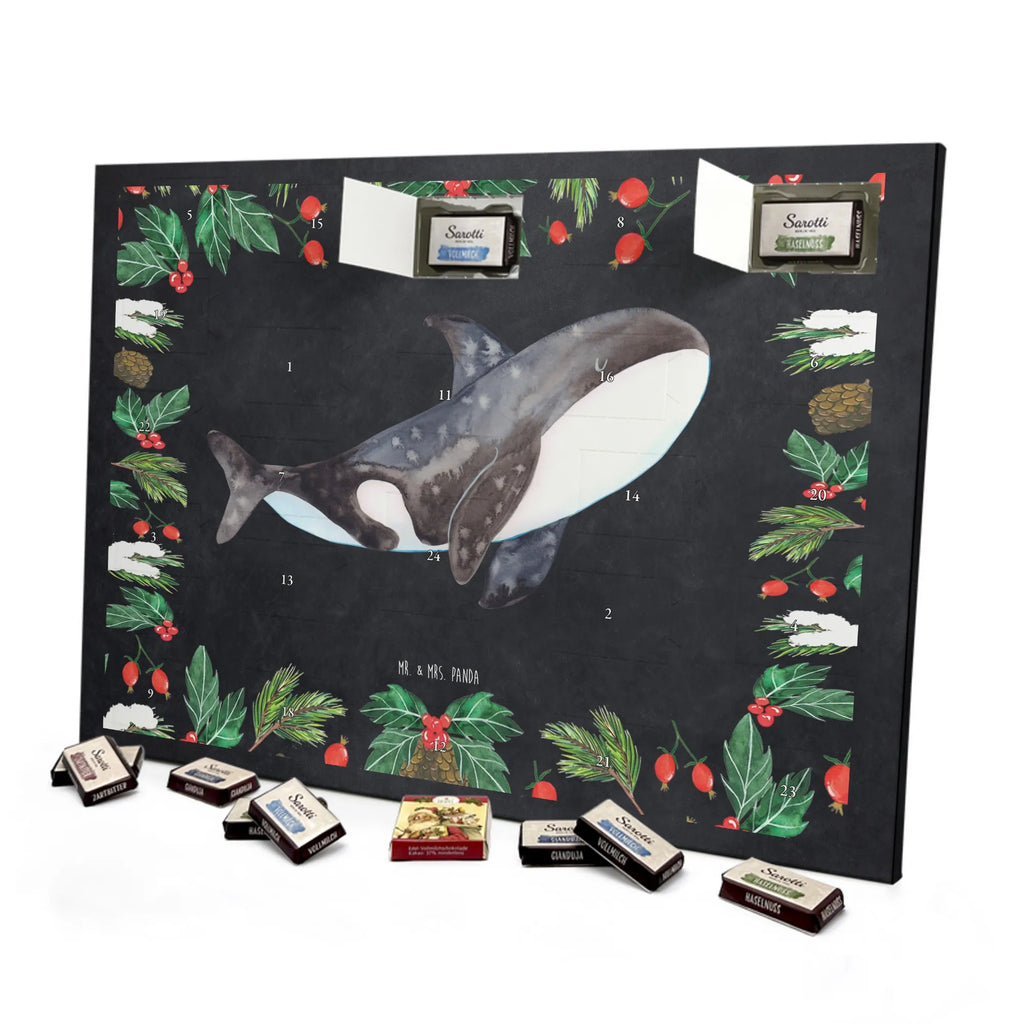 Chocolate advent calendar Orca manatee, vacation, aquatic animals, deep sea, underwater animals, seafood fans, underwater world, seafood posters, seafood decoration, whale, reef, water world, lobster, sea urchin, gift ideas, shrimp, narwhal, corals, gifts for seafood lovers, platypus, crocodile, shells, Seafood, ocean, self-love, new start, work, killer whale, opportunities