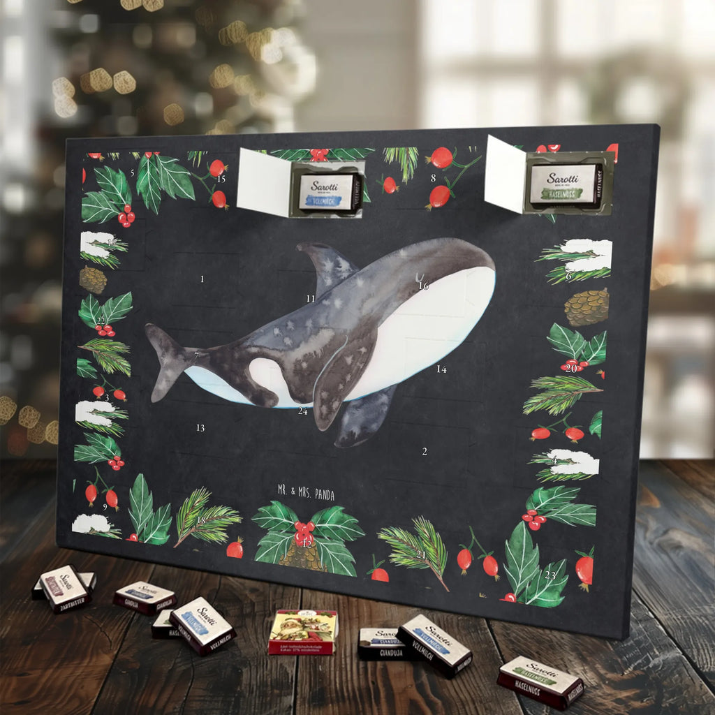Chocolate advent calendar Orca manatee, vacation, aquatic animals, deep sea, underwater animals, seafood fans, underwater world, seafood posters, seafood decoration, whale, reef, water world, lobster, sea urchin, gift ideas, shrimp, narwhal, corals, gifts for seafood lovers, platypus, crocodile, shells, Seafood, ocean, self-love, new start, work, killer whale, opportunities