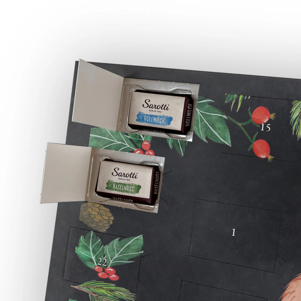 Chocolate advent calendar Capybara flower card, gift ideas, gifts, animal lover, special gifts, cute animal motives, hand drawn, small animals, good mood, cute, funny sayings