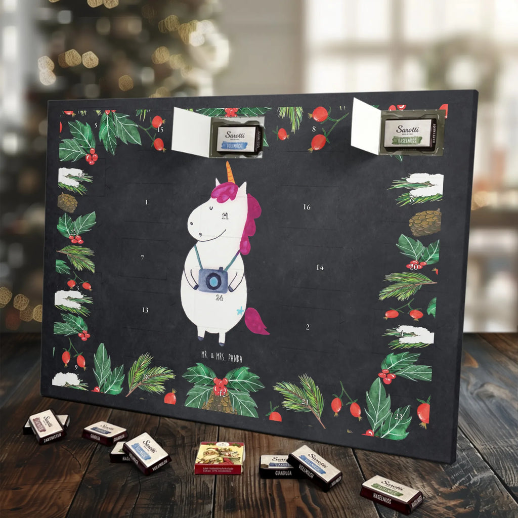 Chocolate advent calendar unicorn photographer Holiday, Photography, Photographer, Camera, Photographer gift, Traveler gift