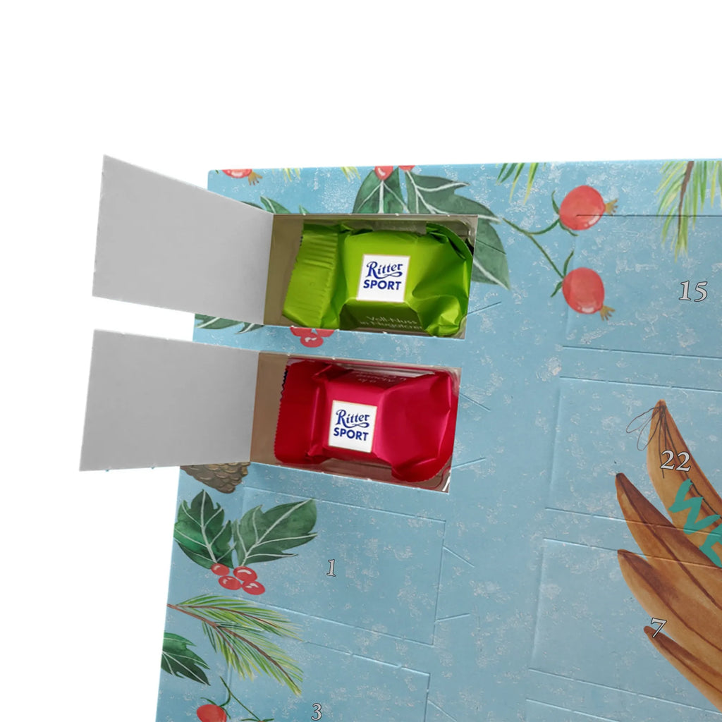 Chocolate advent calendar robin Christmas Christmas time, snow, Christmas greeting, Christmas motif, Merry Christmas, Christmas Eve, bird