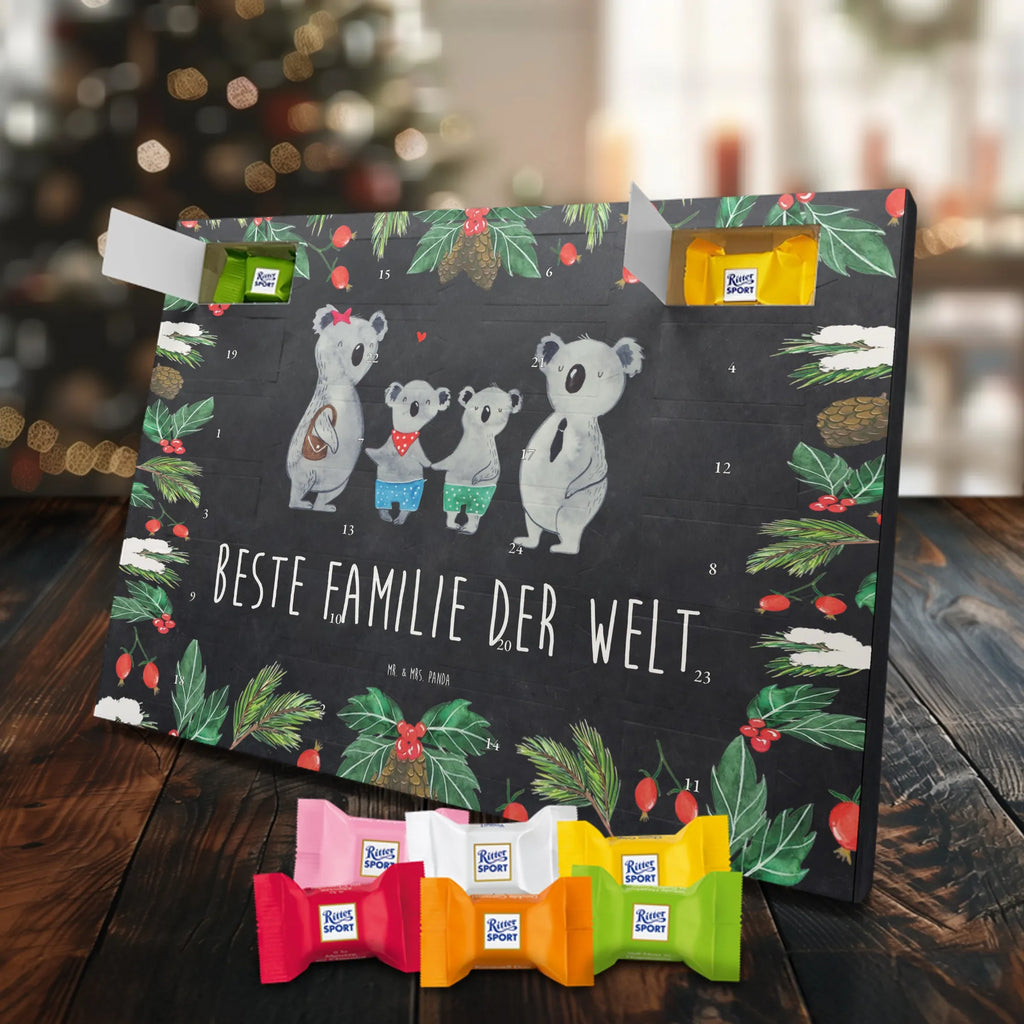 Chocolate advent calendar Koala family with two kids Father's Day, Mother's Day, family life, best family, koala bear, koala family, family time, favourite family