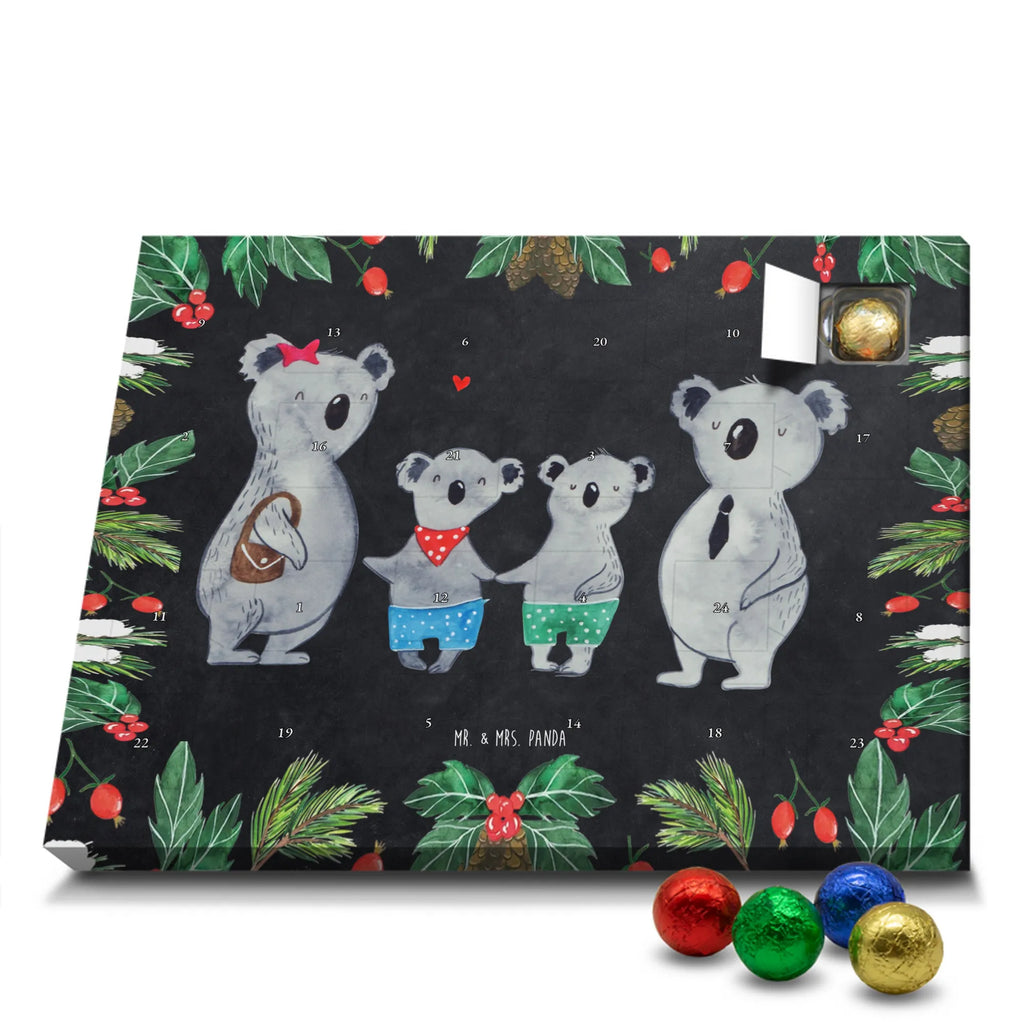 Chocolate advent calendar Koala family with two kids Father's Day, Mother's Day, family life, best family, koala bear, koala family, family time, favourite family