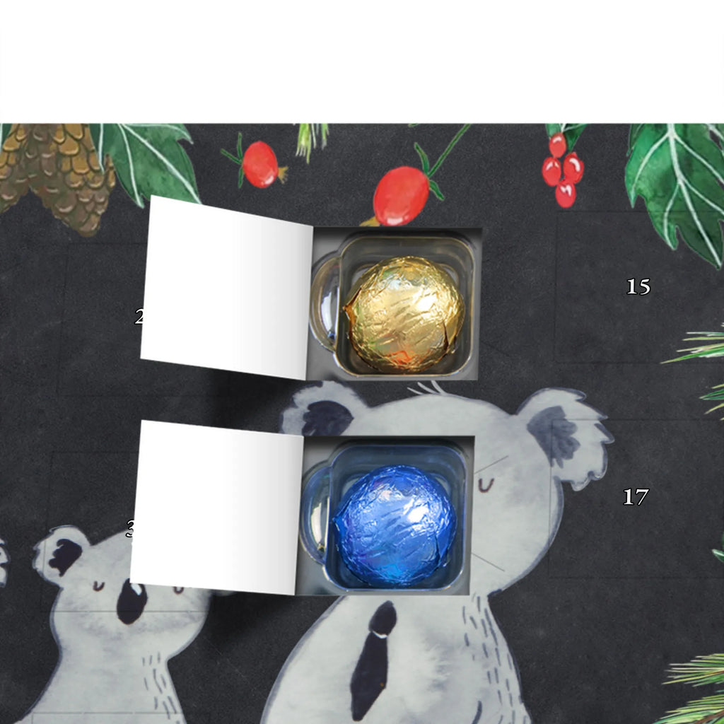 Chocolate advent calendar Koala family with two kids Father's Day, Mother's Day, family life, best family, koala bear, koala family, family time, favourite family