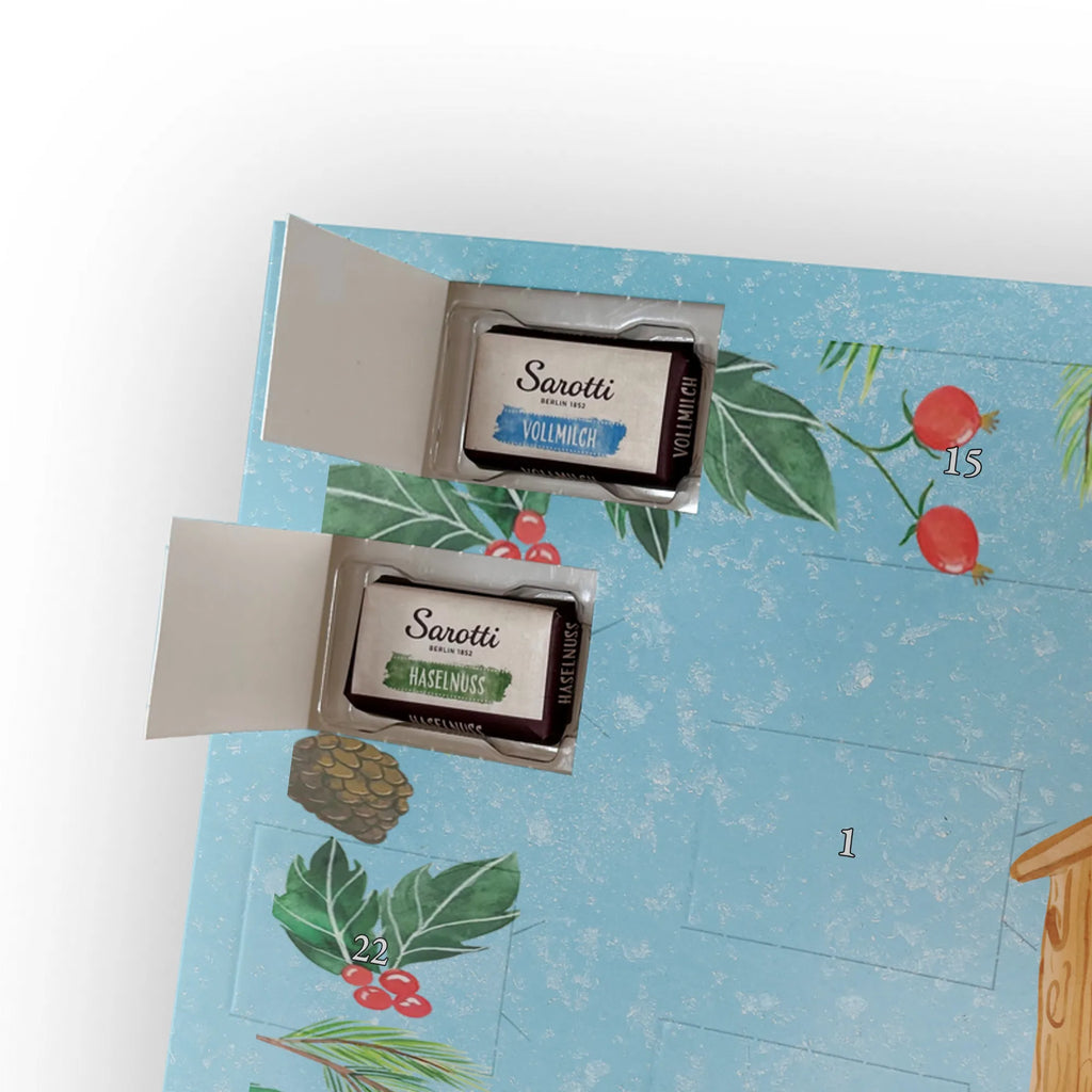 Chocolate advent calendar Bird House gift ideas, gifts, small animals, good mood, cute, funny sayings, cute animal motives, hand drawn, special gifts, card, animal lover, birds, Bird, apartment, our house, favorite place, birdhouse