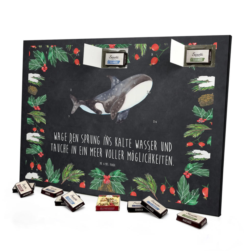 Chocolate advent calendar Orca manatee, vacation, aquatic animals, deep sea, underwater animals, seafood fans, underwater world, seafood posters, seafood decoration, whale, reef, water world, lobster, sea urchin, gift ideas, shrimp, narwhal, corals, gifts for seafood lovers, platypus, crocodile, shells, Seafood, ocean, self-love, new start, work, killer whale, opportunities