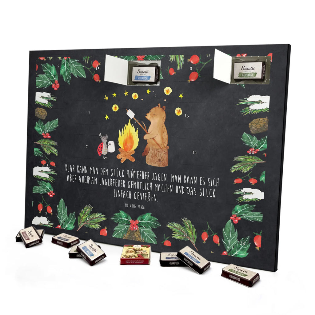 Chocolate advent calendar Bear & Ladybird campfire cuddly toy, teddy bear, Campfire