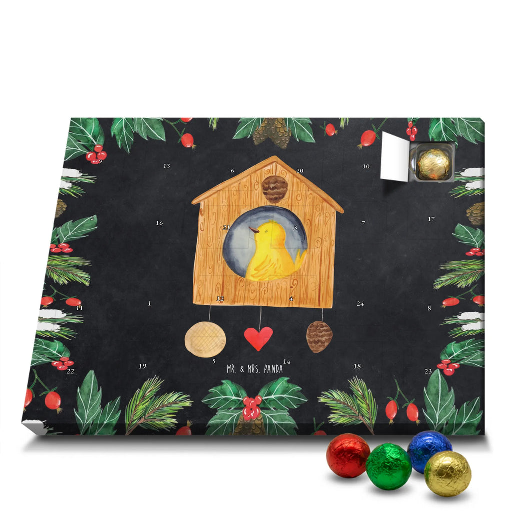 Chocolate advent calendar Bird House gift ideas, gifts, small animals, good mood, cute, funny sayings, cute animal motives, hand drawn, special gifts, card, animal lover, birds, Bird, apartment, our house, favorite place, birdhouse