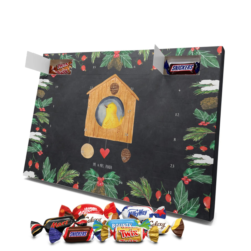 Chocolate advent calendar Bird House gift ideas, gifts, small animals, good mood, cute, funny sayings, cute animal motives, hand drawn, special gifts, card, animal lover, birds, Bird, apartment, our house, favorite place, birdhouse