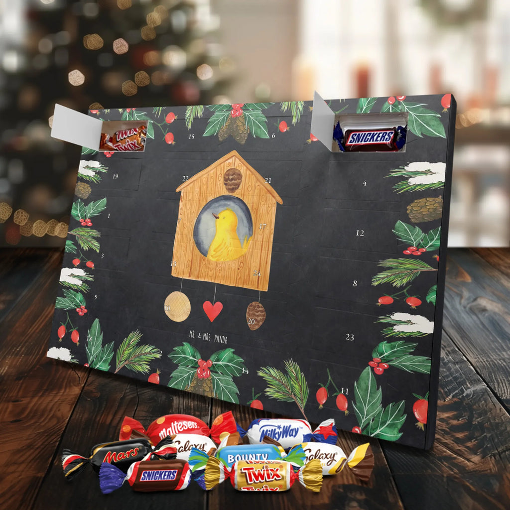 Chocolate advent calendar Bird House gift ideas, gifts, small animals, good mood, cute, funny sayings, cute animal motives, hand drawn, special gifts, card, animal lover, birds, Bird, apartment, our house, favorite place, birdhouse