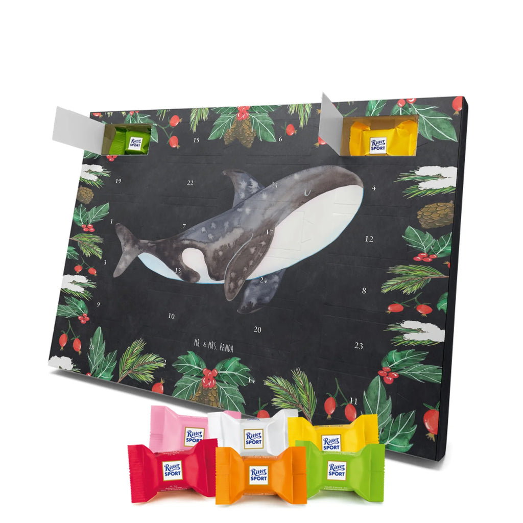 Chocolate advent calendar Orca manatee, vacation, aquatic animals, deep sea, underwater animals, seafood fans, underwater world, seafood posters, seafood decoration, whale, reef, water world, lobster, sea urchin, gift ideas, shrimp, narwhal, corals, gifts for seafood lovers, platypus, crocodile, shells, Seafood, ocean, self-love, new start, work, killer whale, opportunities