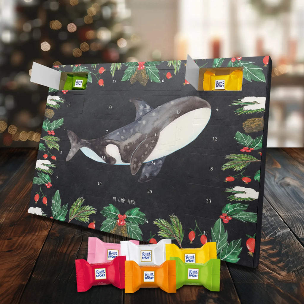 Chocolate advent calendar Orca manatee, vacation, aquatic animals, deep sea, underwater animals, seafood fans, underwater world, seafood posters, seafood decoration, whale, reef, water world, lobster, sea urchin, gift ideas, shrimp, narwhal, corals, gifts for seafood lovers, platypus, crocodile, shells, Seafood, ocean, self-love, new start, work, killer whale, opportunities