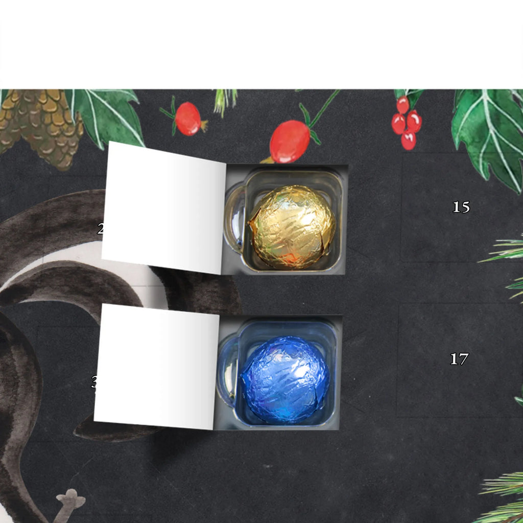 Chocolate advent calendar skunk handstand child, stink, playful, playground, wild animal, predator