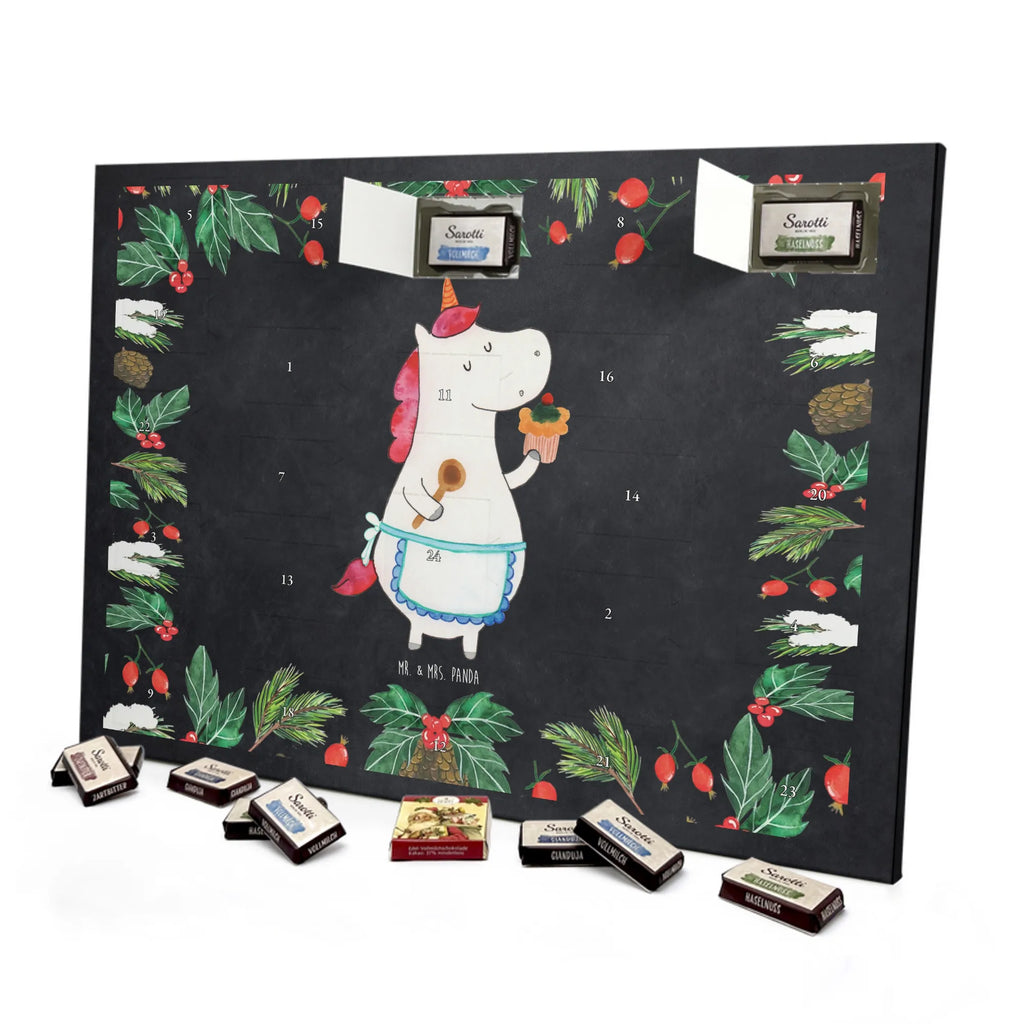 Chocolate advent calendar unicorn Kitchen baker present, cake, bake, hobby cook, dreaming, dreamer, Baker gift, cook, pie