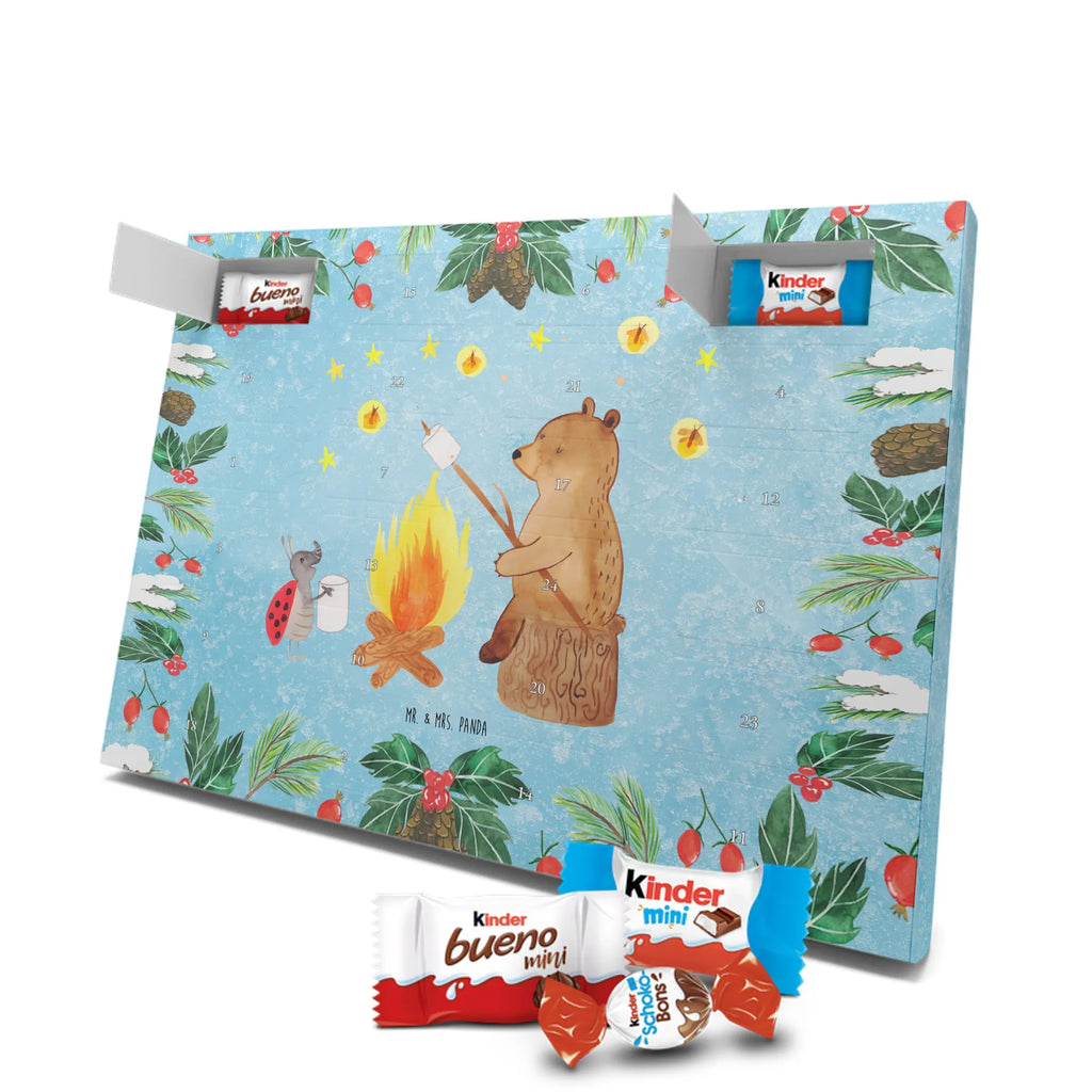Chocolate advent calendar Bear & Ladybird campfire cuddly toy, teddy bear, Campfire
