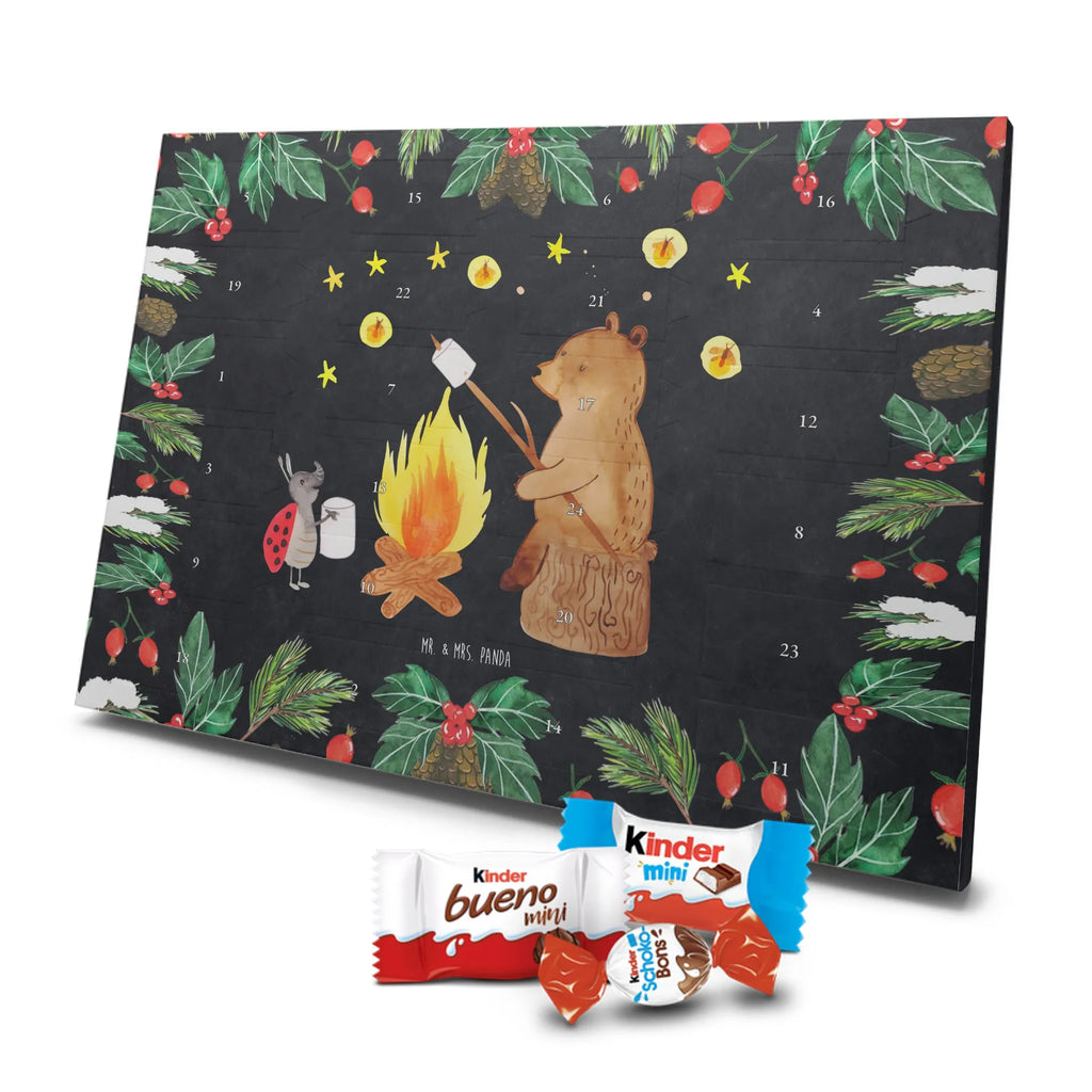 Chocolate advent calendar Bear & Ladybird campfire cuddly toy, teddy bear, Campfire