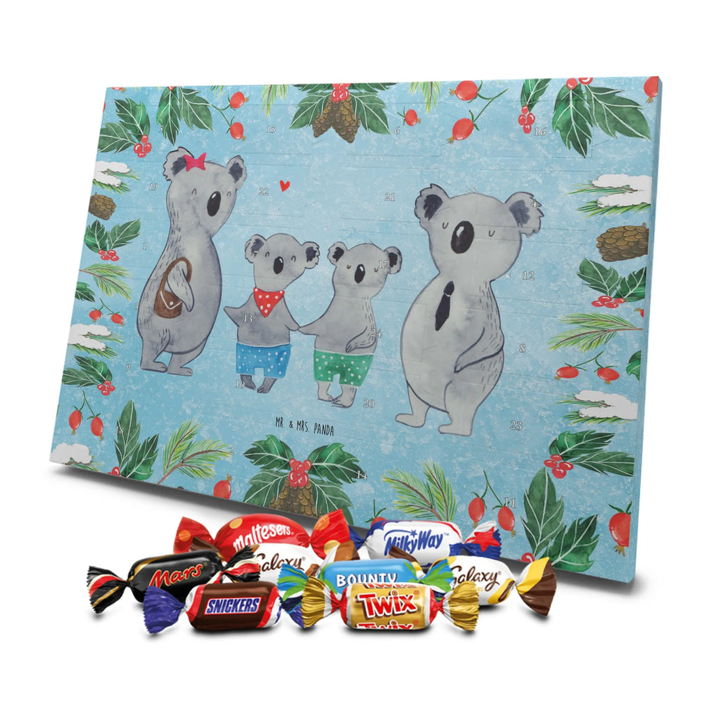 Chocolate advent calendar Koala family with two kids Father's Day, Mother's Day, family life, best family, koala bear, koala family, family time, favourite family